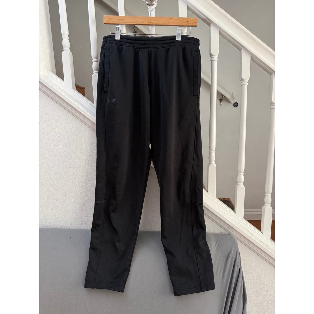 Under Armour Mens Loose Fit Fleece Lined Athletic Pants Black LG Joggers